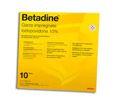 BETADINE*10GARZE IMPREGN 10x10 - maxifarmacia.it