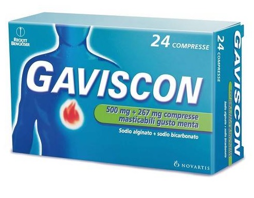 GAVISCON*24CPR MENTA 500+267MG - maxifarmacia.it