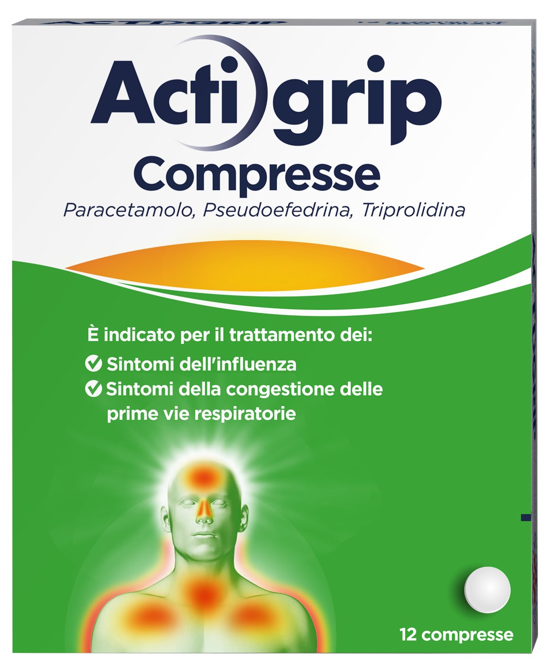 ACTIGRIP*12CPR 2,5+60+500MG - maxifarmacia.it