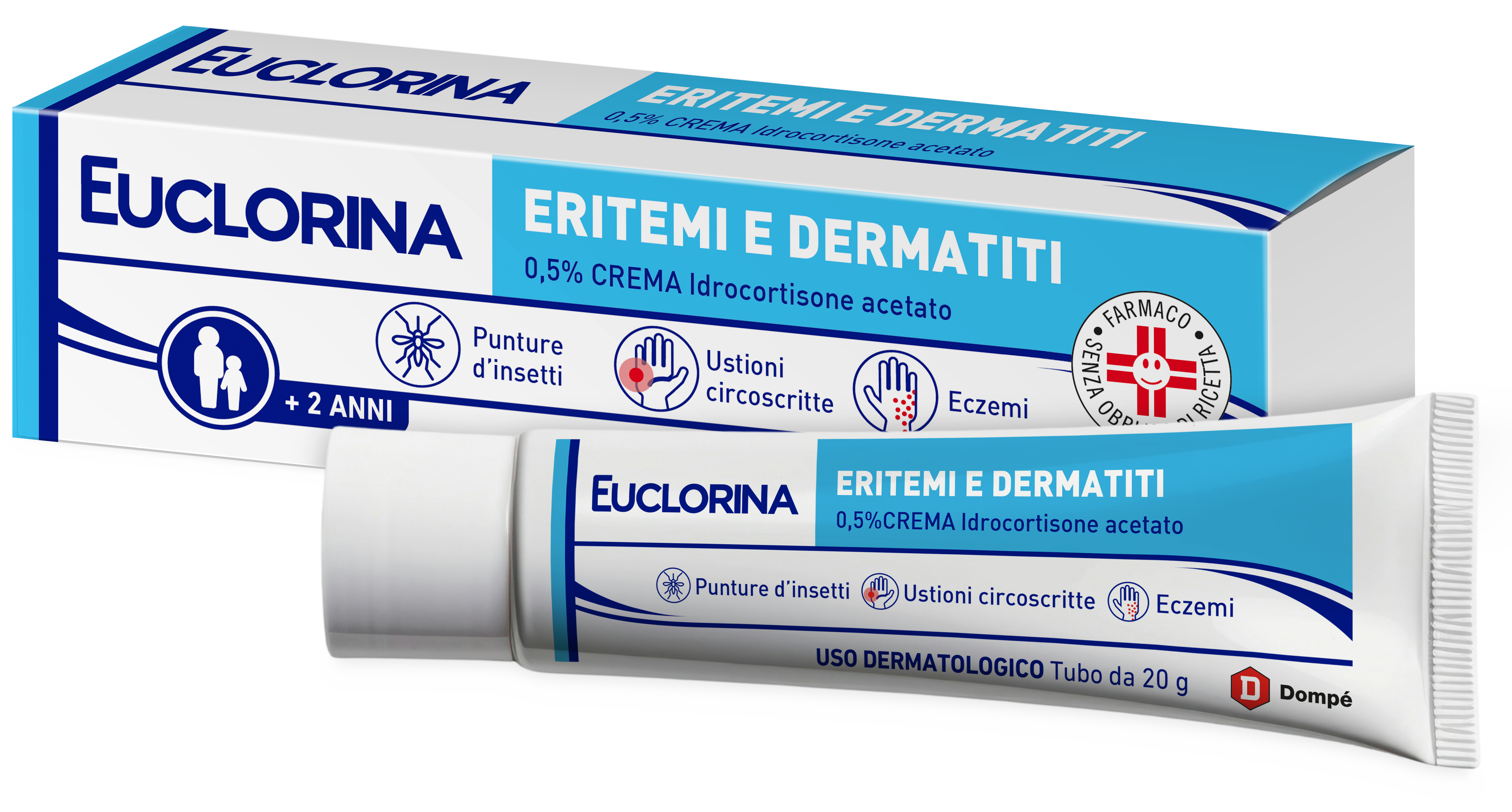 EUCLORINA ERITEMI*CR 20G 0,5% - maxifarmacia.it