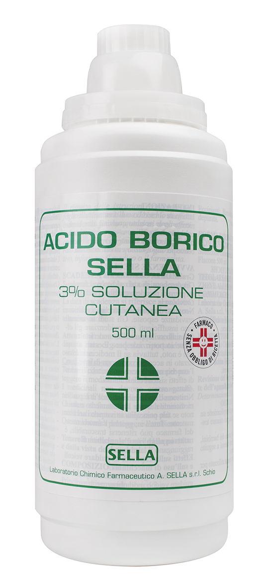 ACIDO BORICO SELLA*3% 500ML - maxifarmacia.it