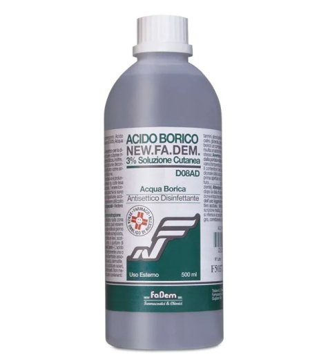 ACIDO BORICO NEW F*3% FL 500ML - maxifarmacia.it