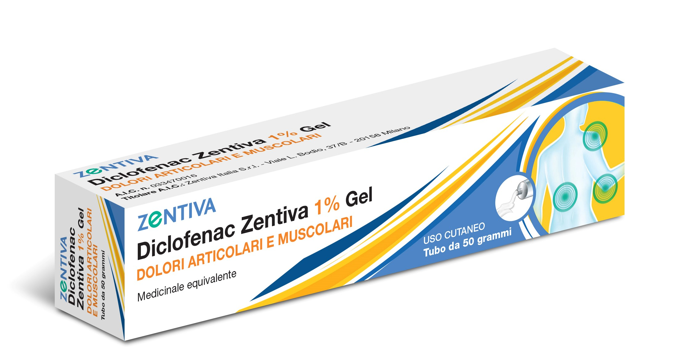 DICLOFENAC ZENTIVA*GEL 50G 1% - maxifarmacia.it