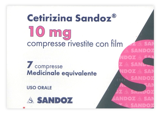 CETIRIZINA SAND*7CPR RIV 10MG - maxifarmacia.it