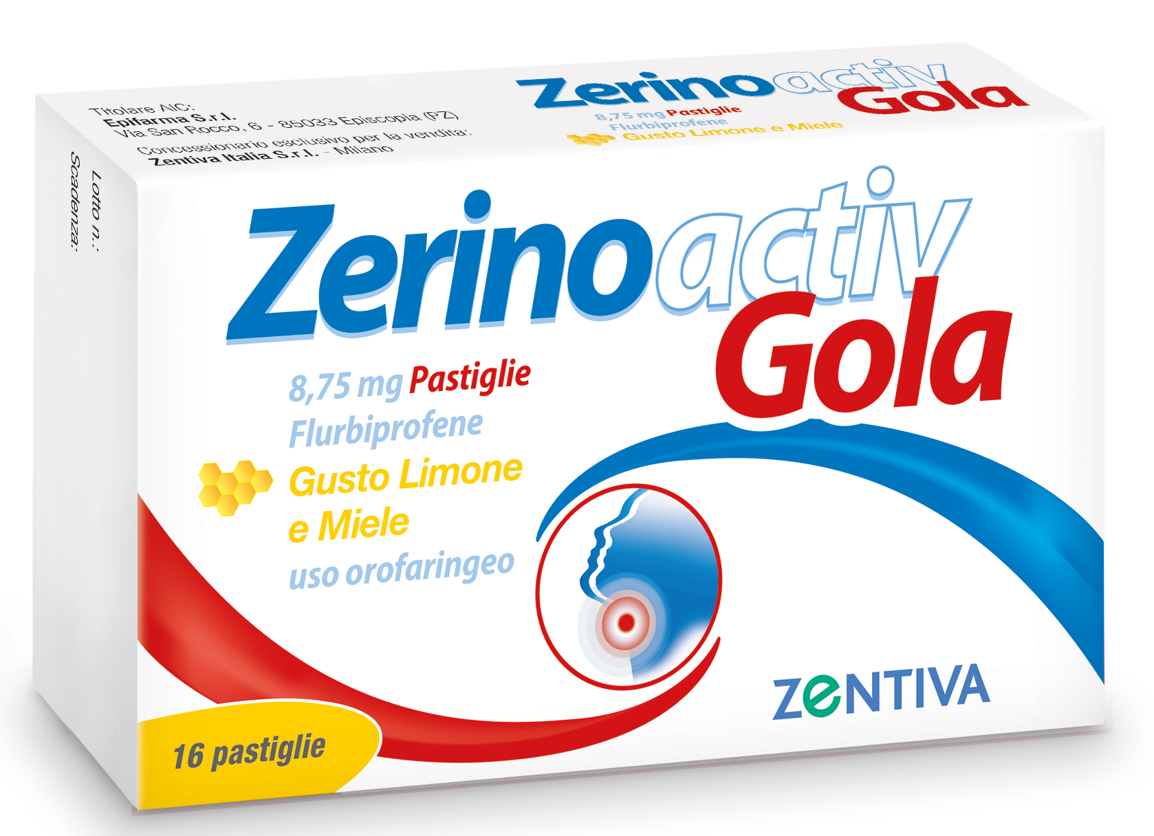 ZERINOACTIV GOLA*16PASTL LIM M - maxifarmacia.it
