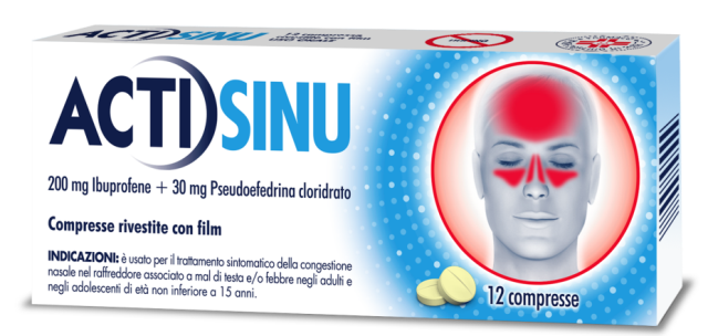 ACTISINU*12CPR 200MG+30MG - maxifarmacia.it