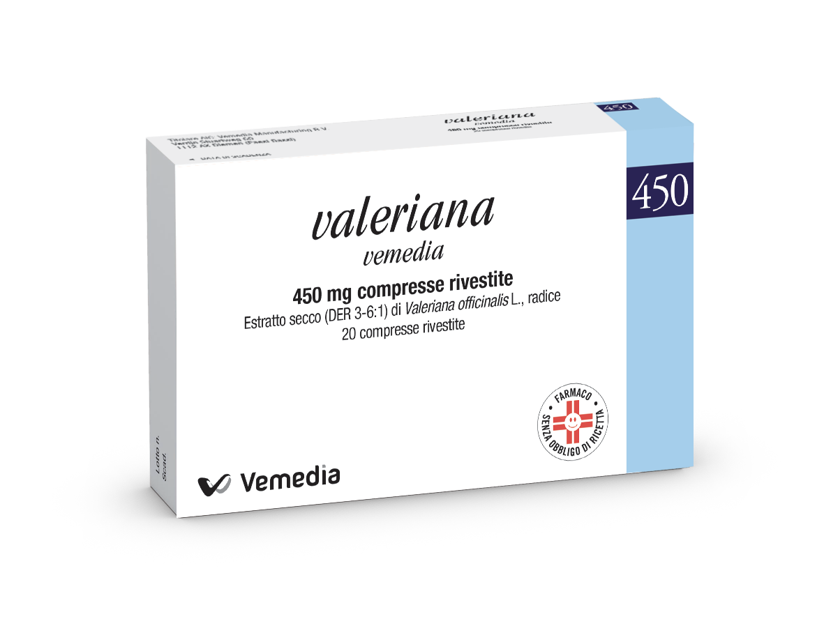VALERIANA VEMEDIA*20CPR RIV450 - maxifarmacia.it