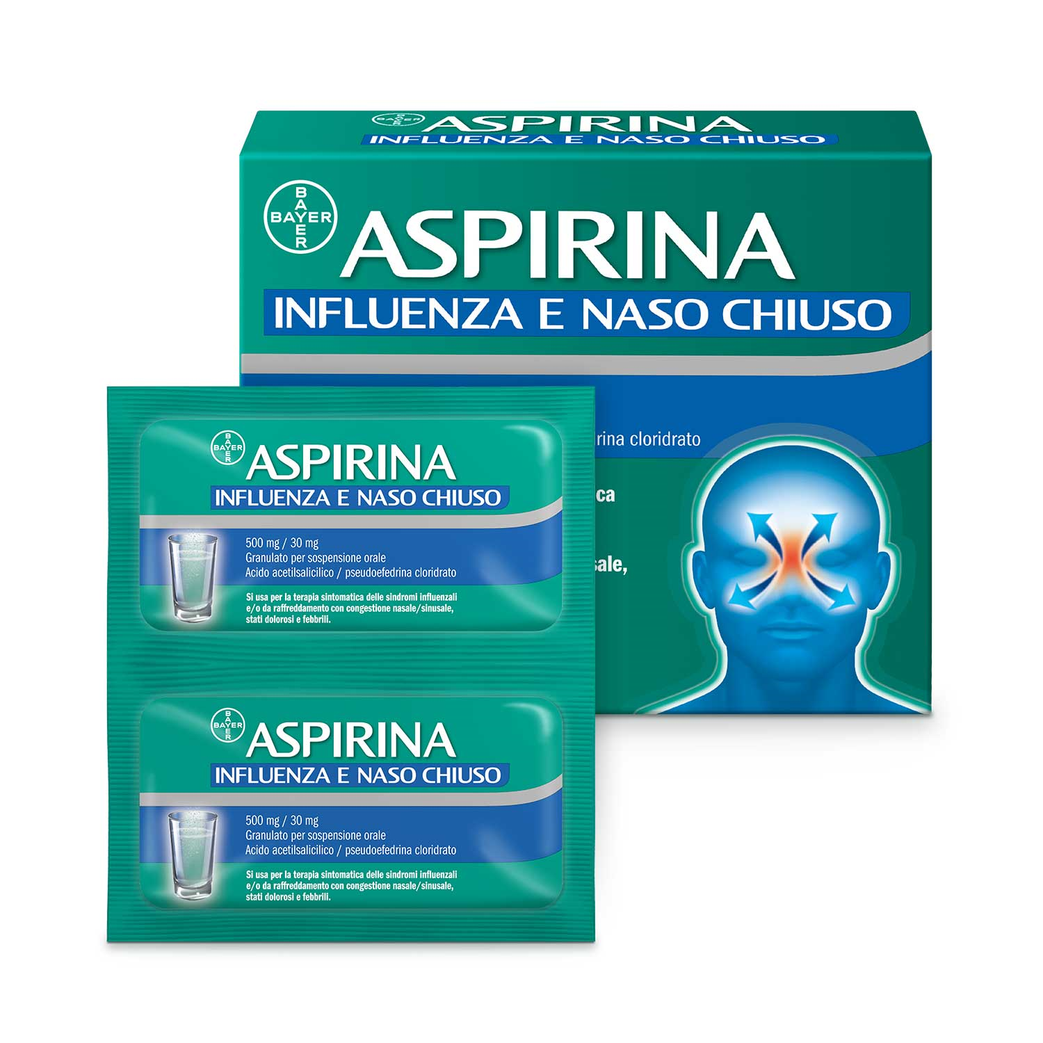 ASPIRINA INFLUENZA E NASO C*10 - maxifarmacia.it