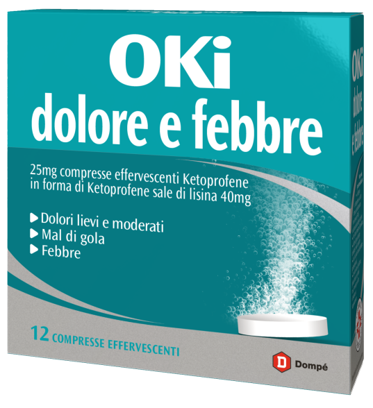 OKI DOLORE E FEBBRE*12CPR EFF - maxifarmacia.it