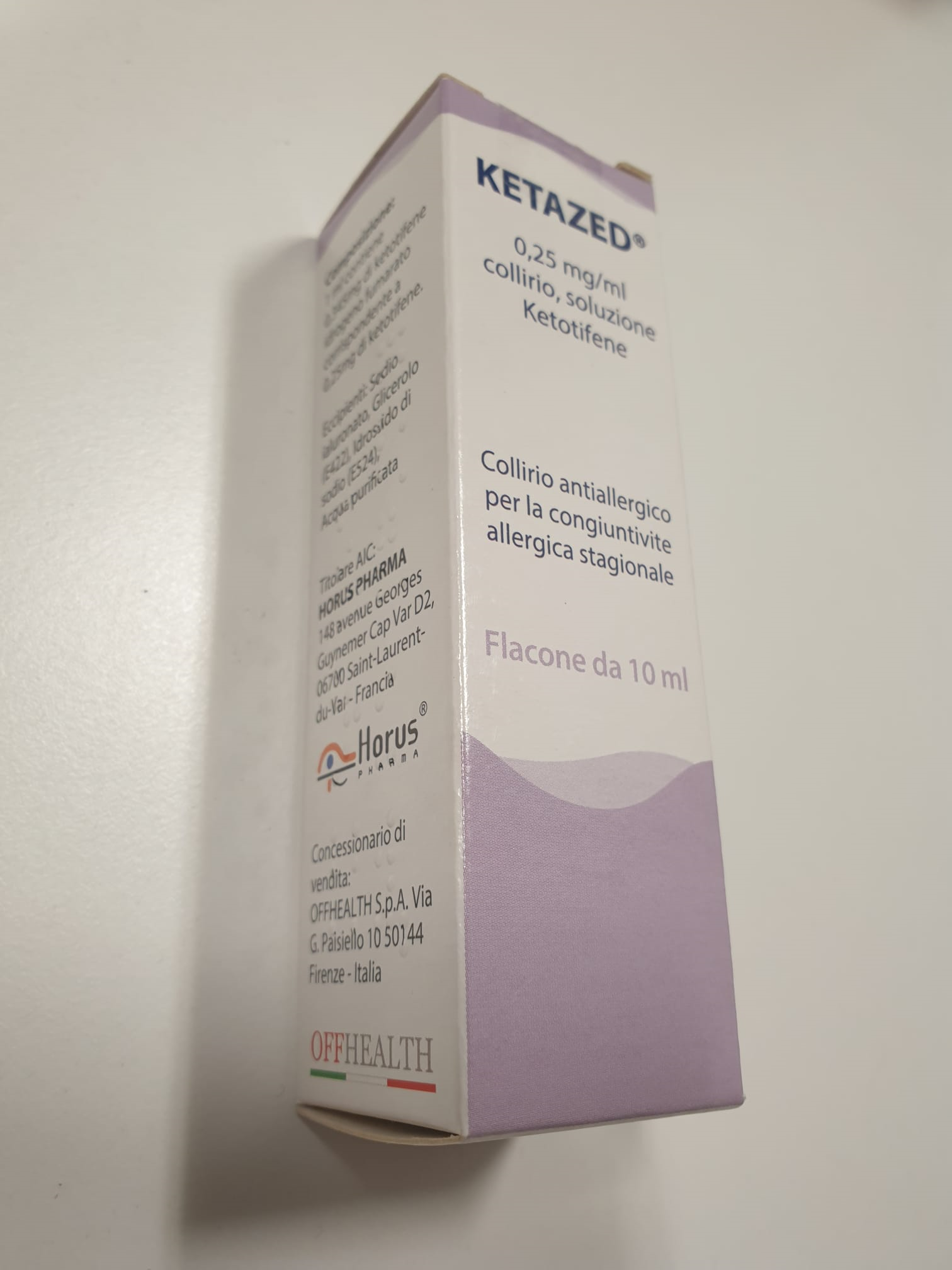 KETAZED*COLL 1FL 10ML0,25MG/ML - maxifarmacia.it