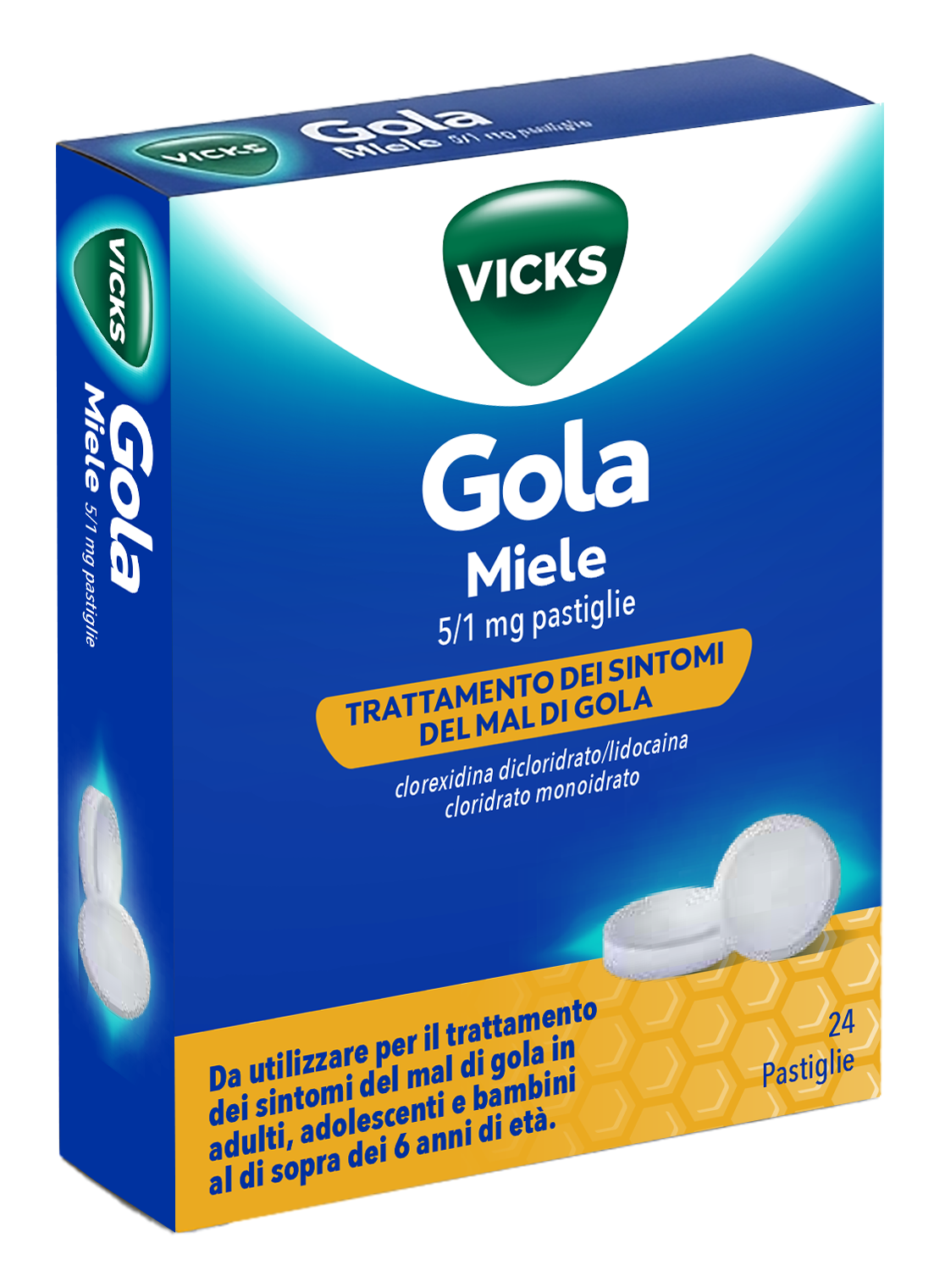 VICKS GOLA*24PAST 5+1MG MIELE - maxifarmacia.it