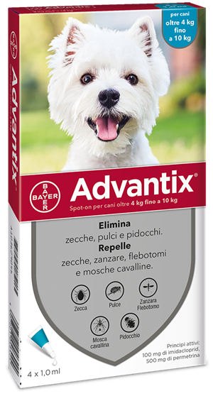 ADVANTIX SPOT ON*4PIP 4-10KG - maxifarmacia.it