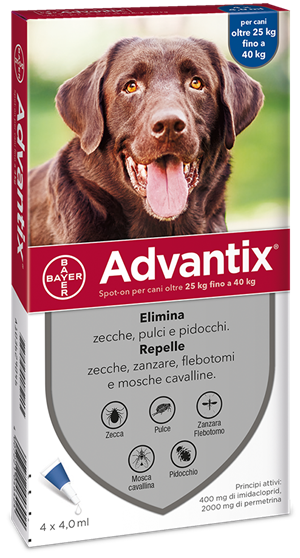 ADVANTIX SPOT ON*4PIP 25-40KG - maxifarmacia.it
