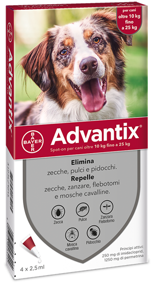 ADVANTIX SPOT ON*4PIP 10-25KG - maxifarmacia.it