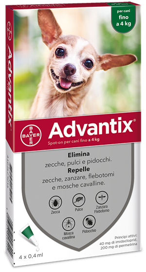 ADVANTIX SPOT ON*4PIP 0-4KG - maxifarmacia.it