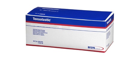 BENDA ELASTICA ORLATA TENSOLASTIC IPOALLERGENICA 8X500 CM - maxifarmacia.it