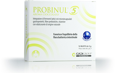 PROBINUL 5 12 BUSTINE 5 G AROMA CIOCCOLATO - maxifarmacia.it