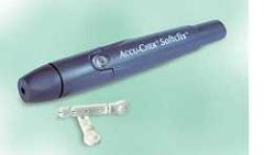PENNA PUNGIDITO ACCU-CHEK SOFTCLIX + 25 LANCETTE SOFTCLIX + MANUALE DI UTILIZZO - maxifarmacia.it