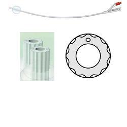 CATETERE VESCICALE IN SILICONE PROFILCATH PLUS SCANALATO 2 VIE CH18 LUNGHEZZA 31 CM PUNTA CILINDRICA 2 FORI CONTRAPPOSTI PALLONCINO 5 ML 1 PEZZO - maxifarmacia.it