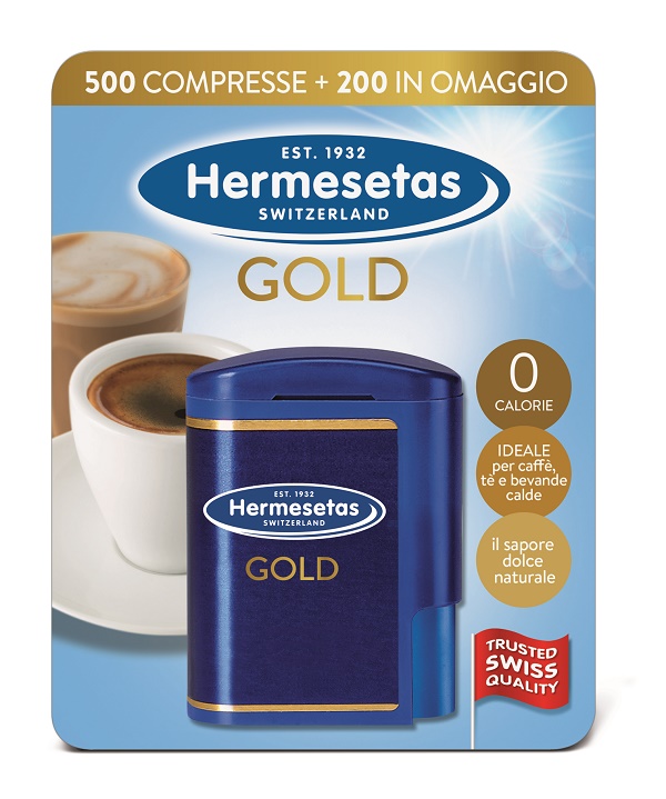 HERMESETAS GOLD 500+200 COMPRESSE 35 G - maxifarmacia.it
