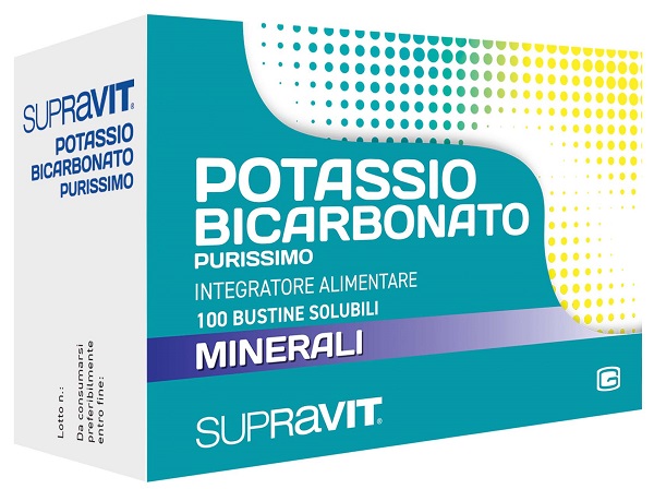 SUPRAVIT POTASSIO BICARBONATO PURISSIMO 100 BUSTINE - maxifarmacia.it