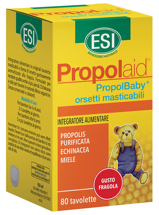 ESI PROPOLAID ORSETTI JUNIOR 80 TAVOLETTE - maxifarmacia.it