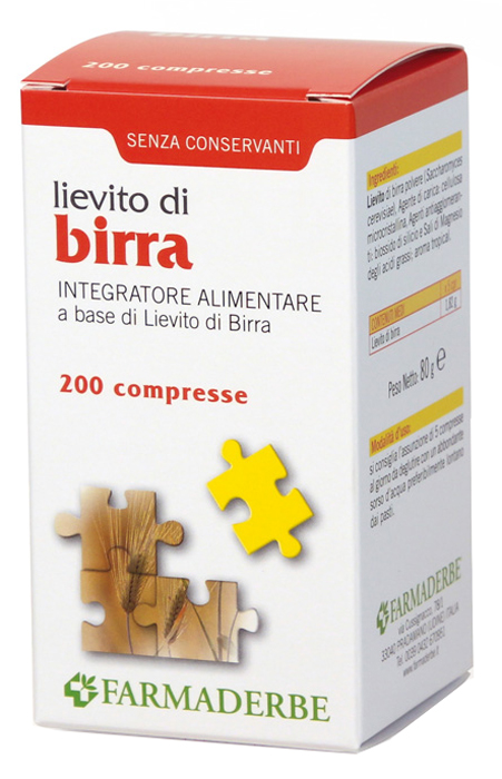 LIEVITO DI BIRRA 200 COMPRESSE - maxifarmacia.it