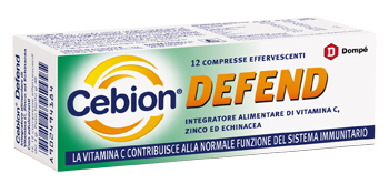 CEBION DEFEND INTEGRATORE DA 12 COMPRESSE EFFERVESCENTI - maxifarmacia.it