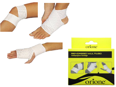 ORIONE 410 FASCETTA MULTIUSO PER CAVIGLIA GINOCCHIO POLSO BIANCA UNICA - maxifarmacia.it