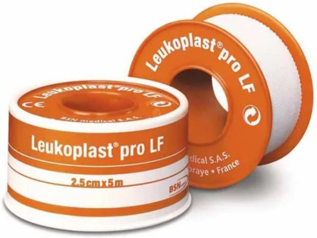 CEROTTO CHIRURGICO MEDICATO IN ROCCHETTO LEUKOPLAST PRO LF CON OSSIDO DI ZINCO 2,5X500 CM - maxifarmacia.it