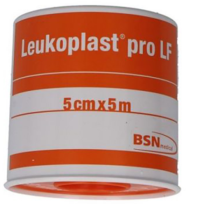 CEROTTO CHIRURGICO PER FISSAGGIO MEDICAZIONI LEUKOPLAST PRO LF SUPPORTO VISCOSA MASSA ADESIVA RESINA SINTETICA LANOLINA OSSIDO DI ZINCO CON LATTICE NATURALE 5X500CM - maxifarmacia.it
