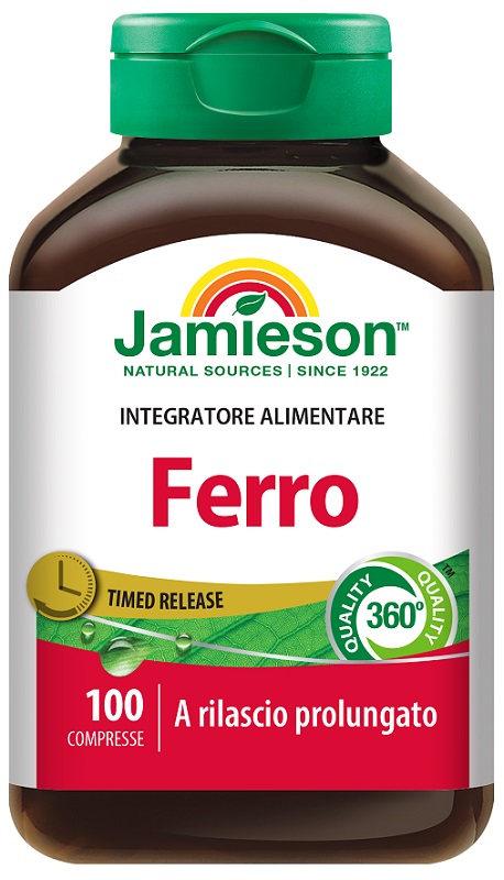 JAMIESON FERRO A RILASCIO PROLUNGATO 100 COMPRESSE - maxifarmacia.it