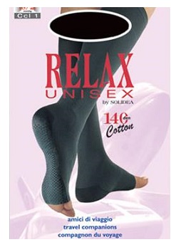 RELAX UNISEX 140 GAMBALETTO COTTON PUNTA APERTA NATUR 4XL - maxifarmacia.it