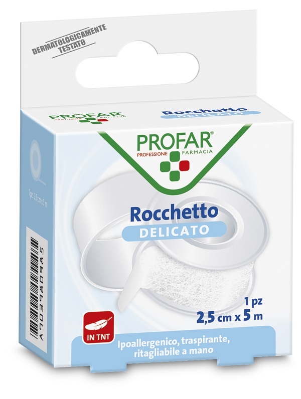 CEROTTO ROCCHETTO TESSUTO NON TESSUTO DELICATO CM 2,5X5 M PROFAR - maxifarmacia.it
