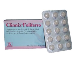 CLINNIX FOLIFERRO 30 COMPRESSE - maxifarmacia.it