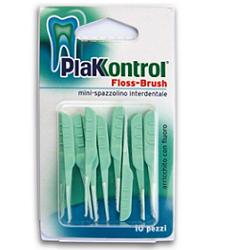 PLAKKONTROL FLOSSBRUSH BLISTER 10 PEZZI - maxifarmacia.it