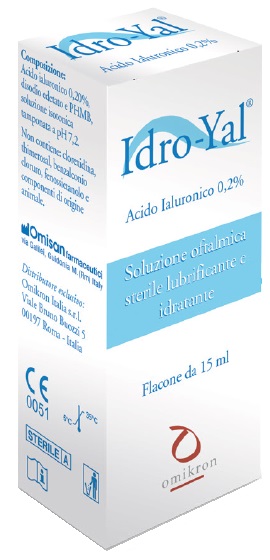 IDRO-YAL SOLUZIONE OFTALMICA LUBRIFICANTE IDRATANTE ACITO IALURONICO 0,2% 15 ML - maxifarmacia.it