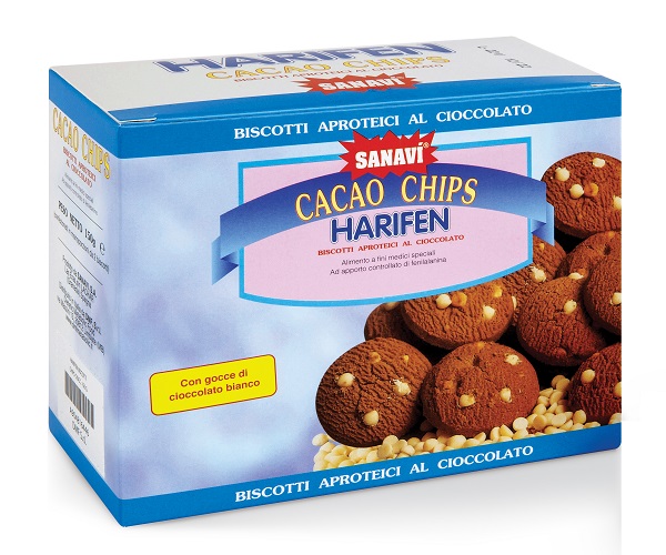 HARIFEN CHIPS CACAO BIANCO 150 G - maxifarmacia.it