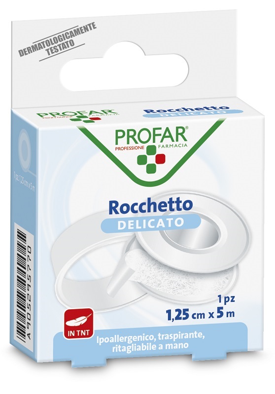 CEROTTO ROCCHETTO TESSUTO NON TESSUTO DELICATO CM 1,25X5 M PROFAR - maxifarmacia.it