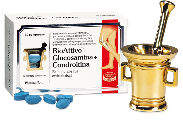 BIOATTIVO GLUCOSAMINA + CONDROITINA 60 COMPRESSE - maxifarmacia.it