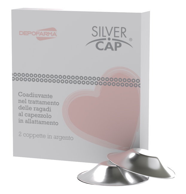 SILVER CAP COPPETTE IN ARGENTO COPRI CAPEZZOLI PER ALLATTAMENTO 2 PEZZI - maxifarmacia.it