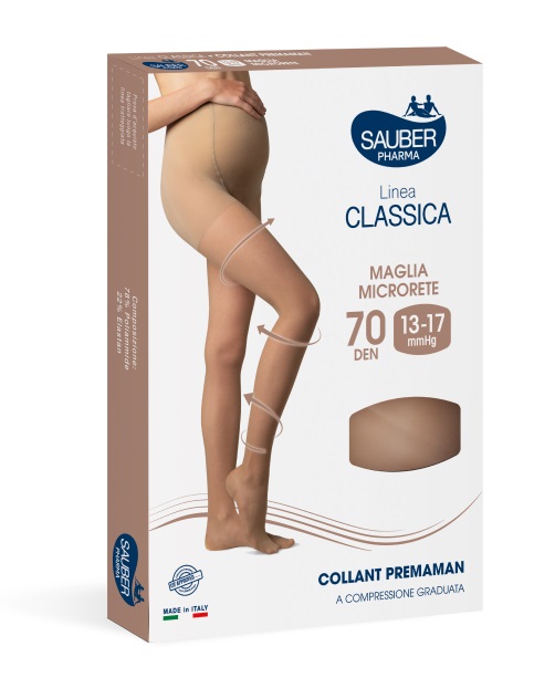 SAUBER COLLANT PREMAMAN 140 DENARI MAGLIA MICRORETE NEUTRO BEIGE 3 LINEA CLASSICA - maxifarmacia.it