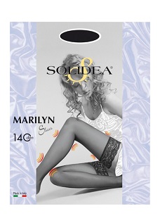 MARILYN 140 SHEER CALZA AUTOREGGENTE CAMEL 4 - maxifarmacia.it