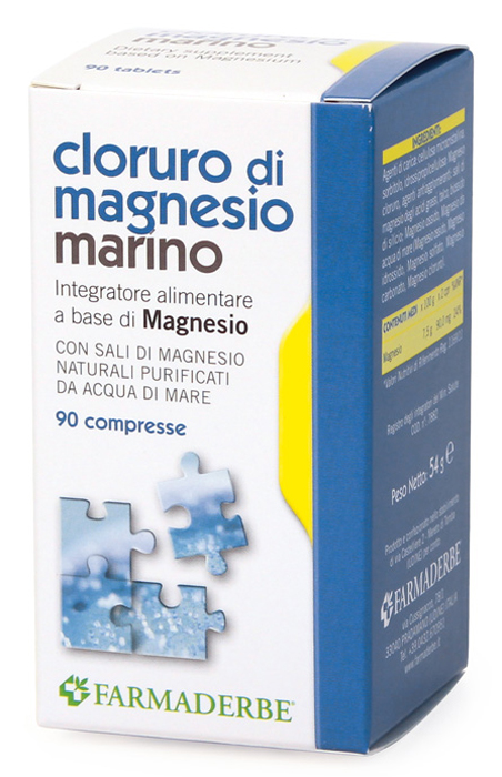 CLORURO DI MAGNESIO MARINO 90 COMPRESSE - maxifarmacia.it