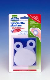 CUSCINETTO PLANTARE REALIZZATO IN GEL DI SILICONE BIANCO SEMITRASPARENTE SAGOMATO PER AMMORTIZZARE E PROTEGGERE PRESSIONE E SFREGAMENTI SOTTO LA PIANTA DEI PIEDI 2 PEZZI - maxifarmacia.it
