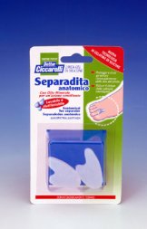 SEPARADITA ANATOMICO PER PIEDE REALIZZATO IN GEL DI SILICONE BIANCO SEMITRASPARENTE SAGOMATO IGIENEPIEDE 2 PEZZI - maxifarmacia.it