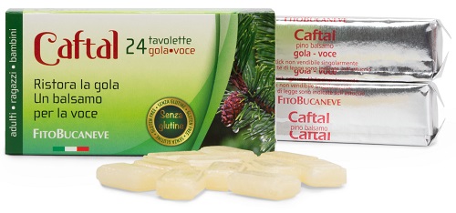 CAFTAL GOLA VOCE 24 TAVOLETTE 60 G - maxifarmacia.it