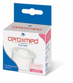 CEROTTO ADESIVO IN ROCCHETTO CEROXMED IN TESSUTO NON TESSUTO AERATO IPOALLERGENICO BIANCO 500X2,5 CM 1 PEZZO - maxifarmacia.it