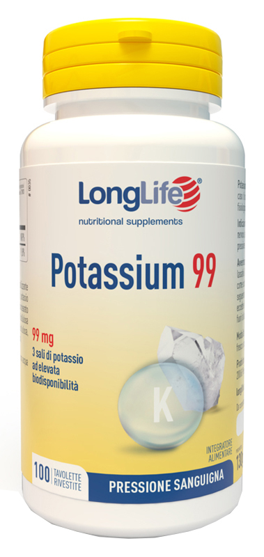 LONGLIFE POTASSIUM 99 100 TAVOLETTE RIVESTITE - maxifarmacia.it
