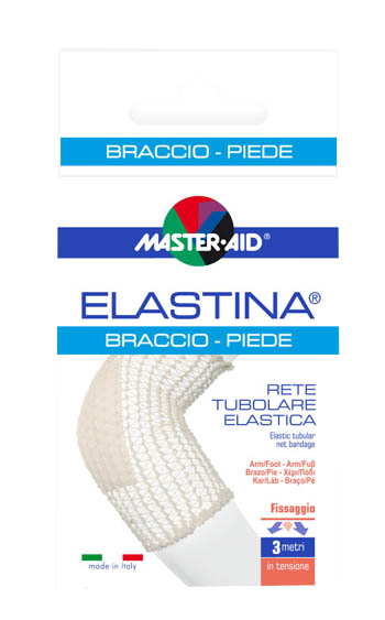 RETE TUBOLARE ELASTICA IPOALLERGENICA MASTER-AID ELASTINA BRACCIO/PIEDE 3 MT IN TENSIONE CALIBRO 4 CM - maxifarmacia.it